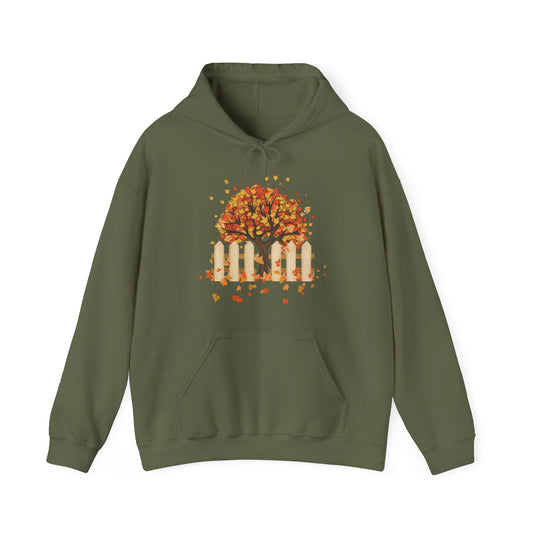 Autumn Tree Hoodie | Thanksgiving Gift, Nature-Inspired Casual Wear | True North
