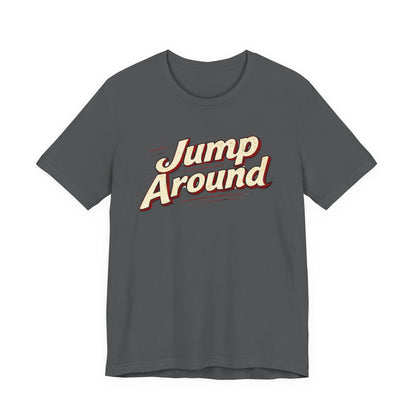 Jump Around Vintage Graphic Tee — Retro Dance Party JERSEY T‑Shirt MADISON