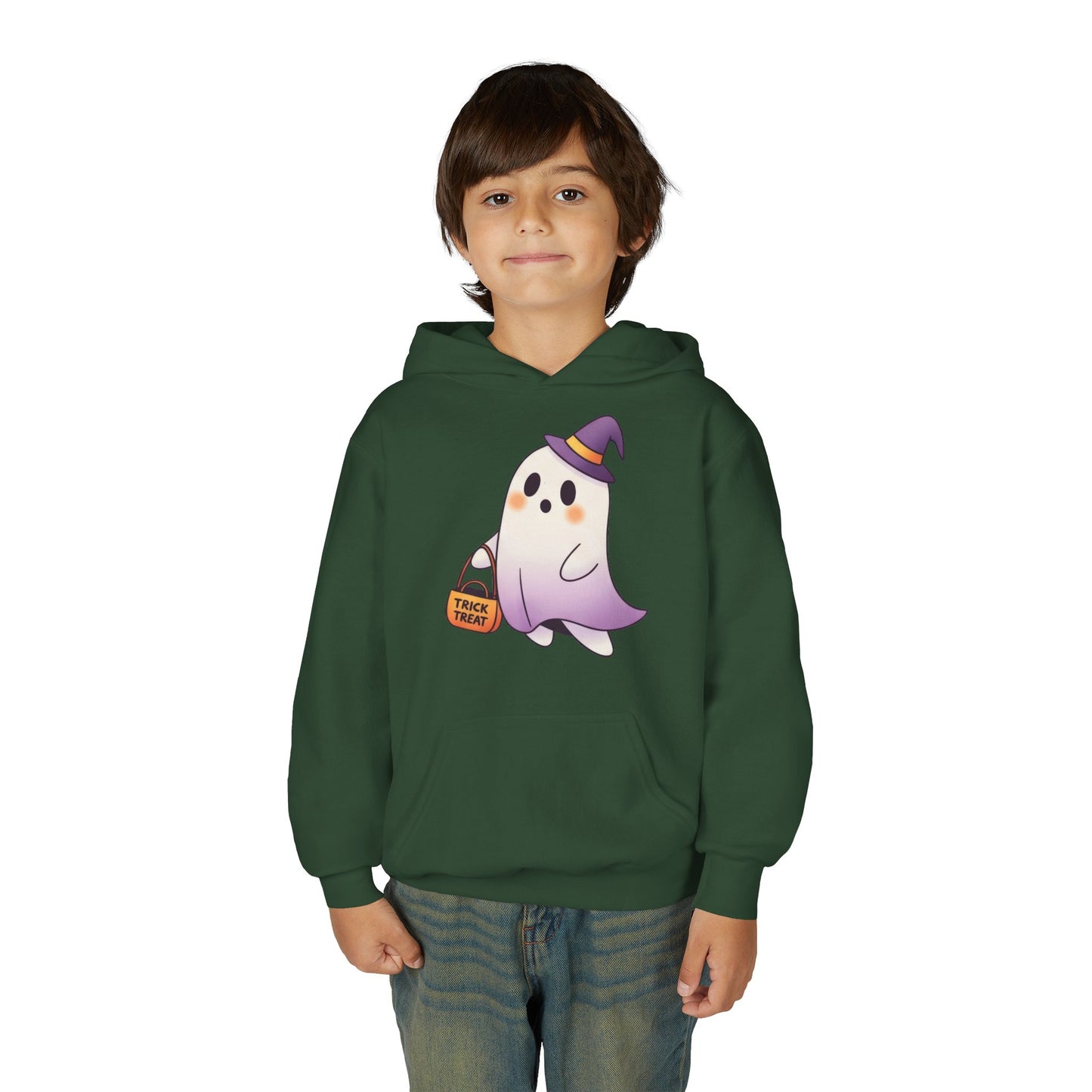 Youth Ghost Hoodie for Halloween | Comfy Fall Sweatshirt | True North