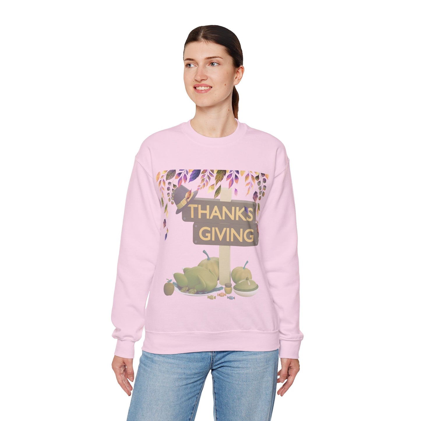Thanksgiving Vibes Crewneck Sweatshirt | Thanksgiving Sweater | True North