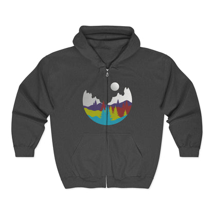 Nature-Inspired Zip Hoodie | Cozy Outdoor | True North