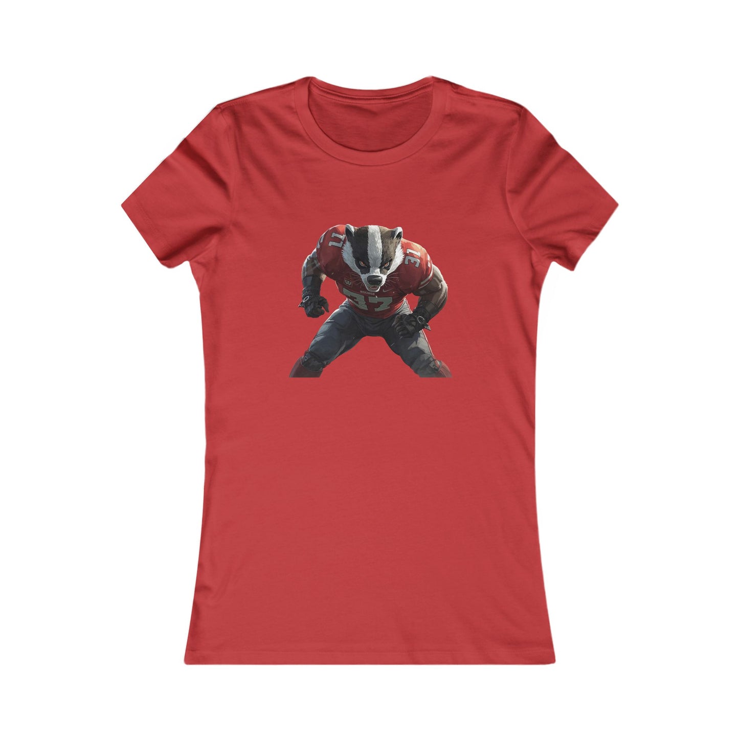 Badger Football Graphic Tee — Women's Sports Fan T-Shirt MADISON