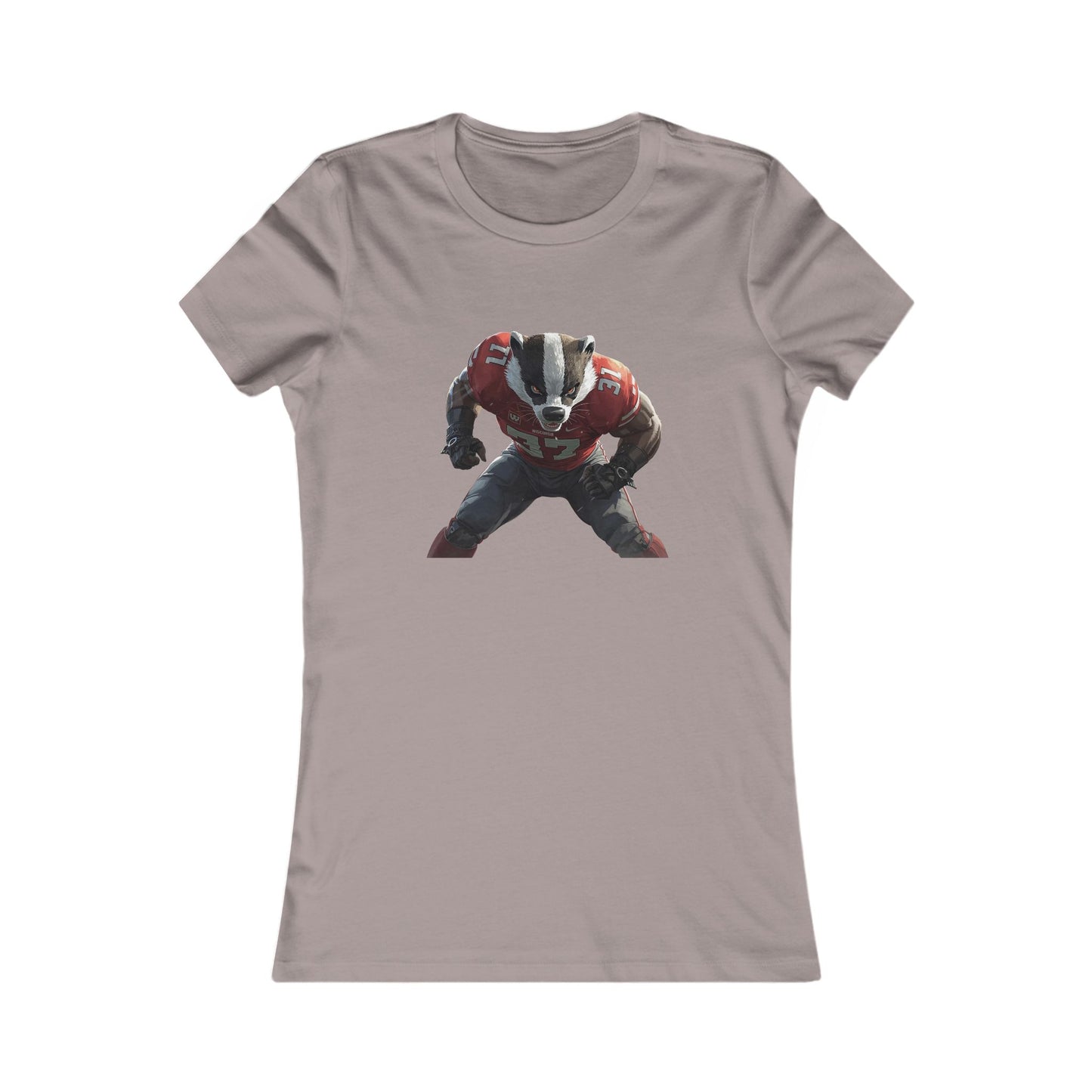 Badger Football Graphic Tee — Women's Sports Fan T-Shirt MADISON
