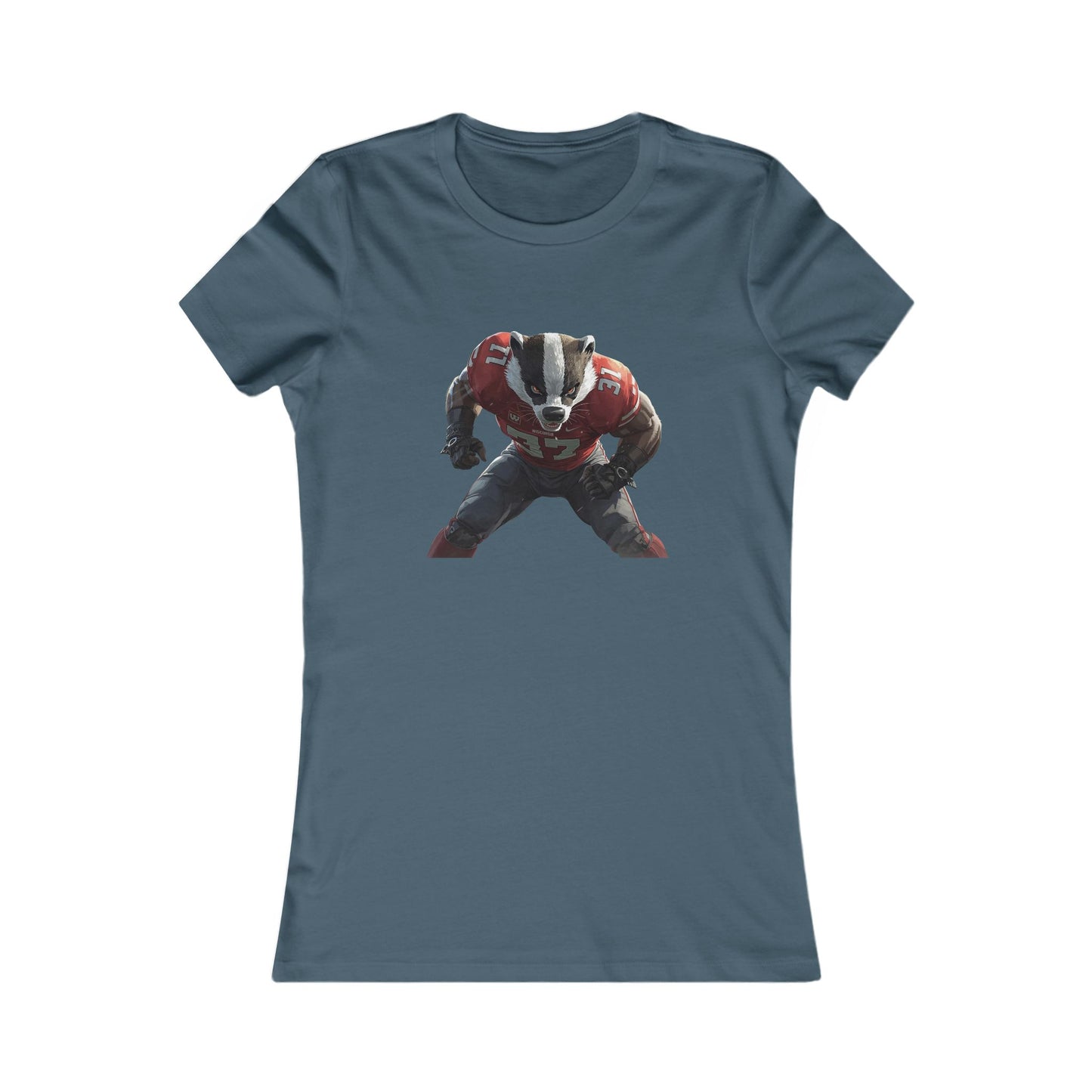 Badger Football Graphic Tee — Women's Sports Fan T-Shirt MADISON