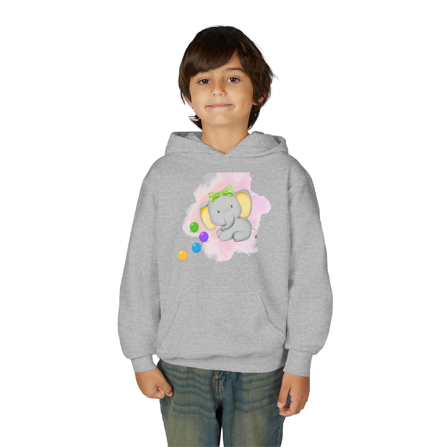 Cute Elephant Youth Sweatshirt | Cozy Playtime Essential | True North