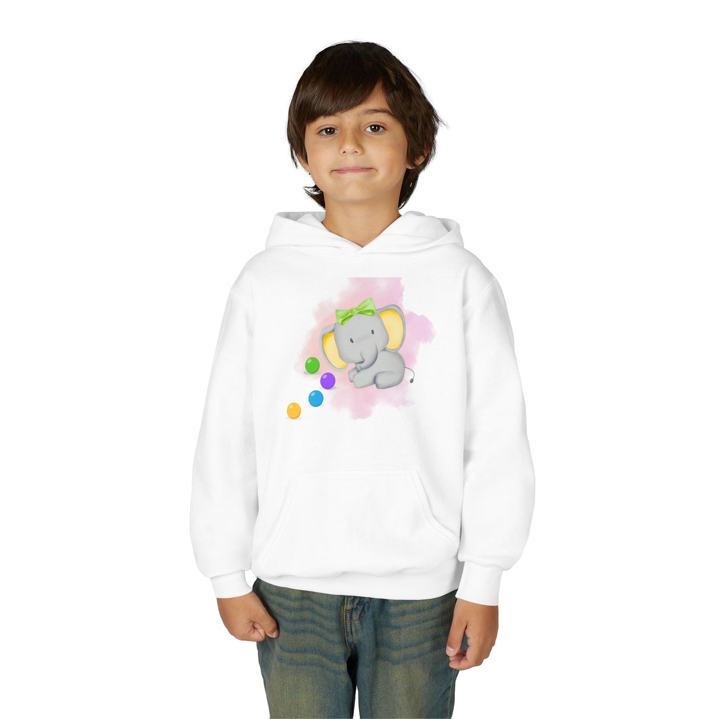 Cute Elephant Youth Sweatshirt | Cozy Playtime Essential | True North