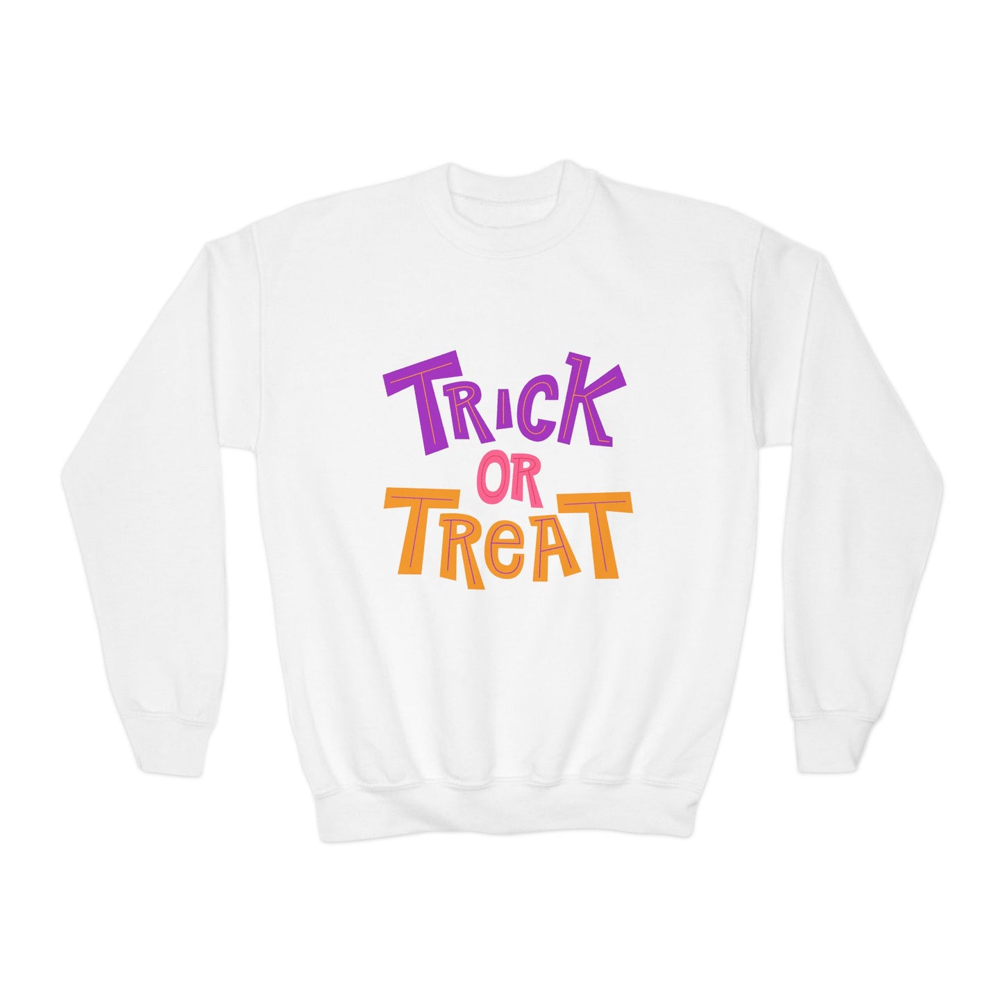 Youth Trick or Treat Crewneck Sweatshirt | Trick or Treat Clothing | True North