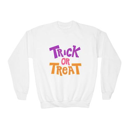 Youth Trick or Treat Crewneck Sweatshirt | Trick or Treat Clothing | True North