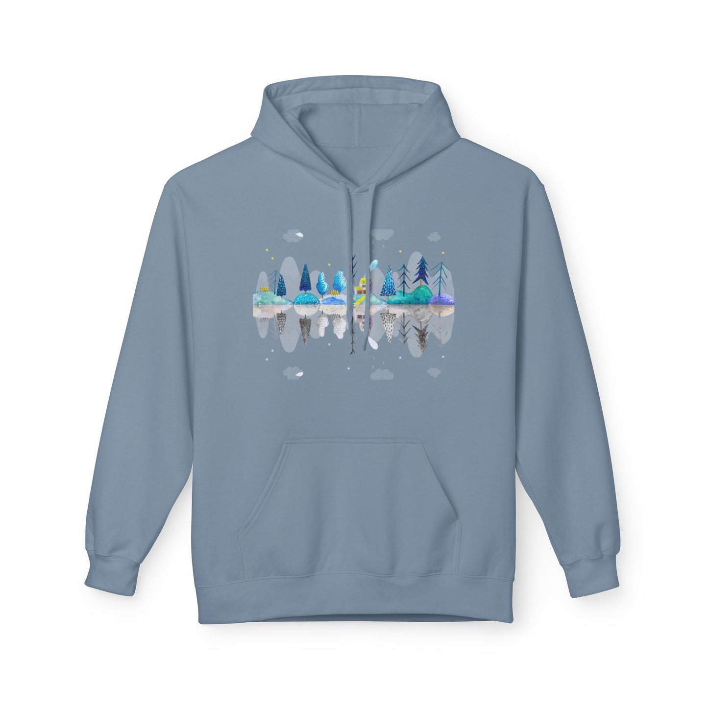 Cozy Nature-Inspired Fleece Hoodie | Inspirational Winter Apparel | True North