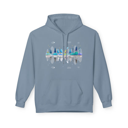 Cozy Nature-Inspired Fleece Hoodie | Inspirational Winter Apparel | True North