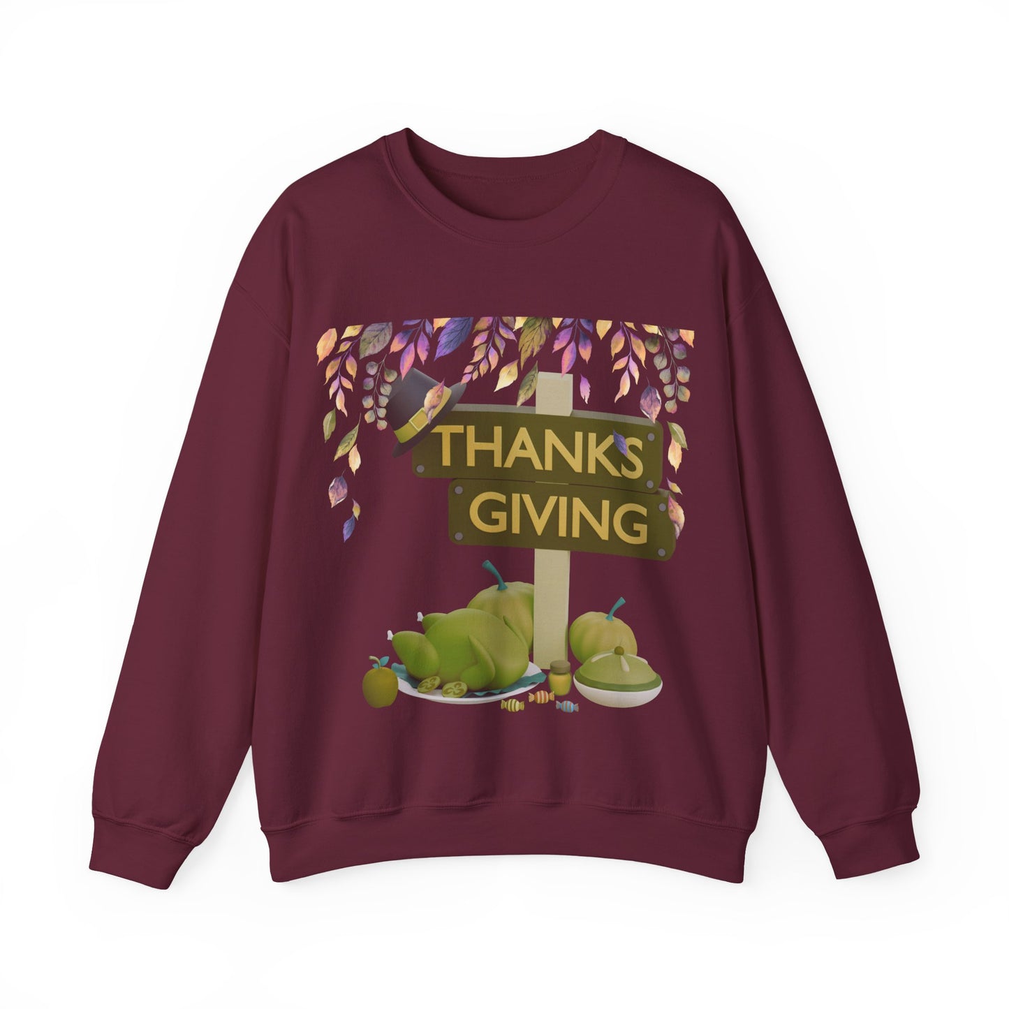 Thanksgiving Vibes Crewneck Sweatshirt | Thanksgiving Sweater | True North