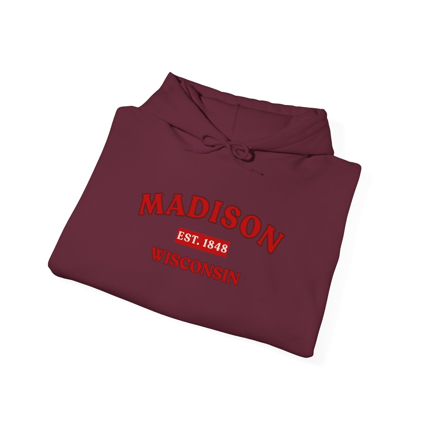 Madison Wisconsin Hoodie – Collegiate Vintage Campus Sweatshirt