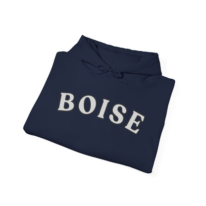 Boise Retro Arch Hoodie — Classic City Name Pullover