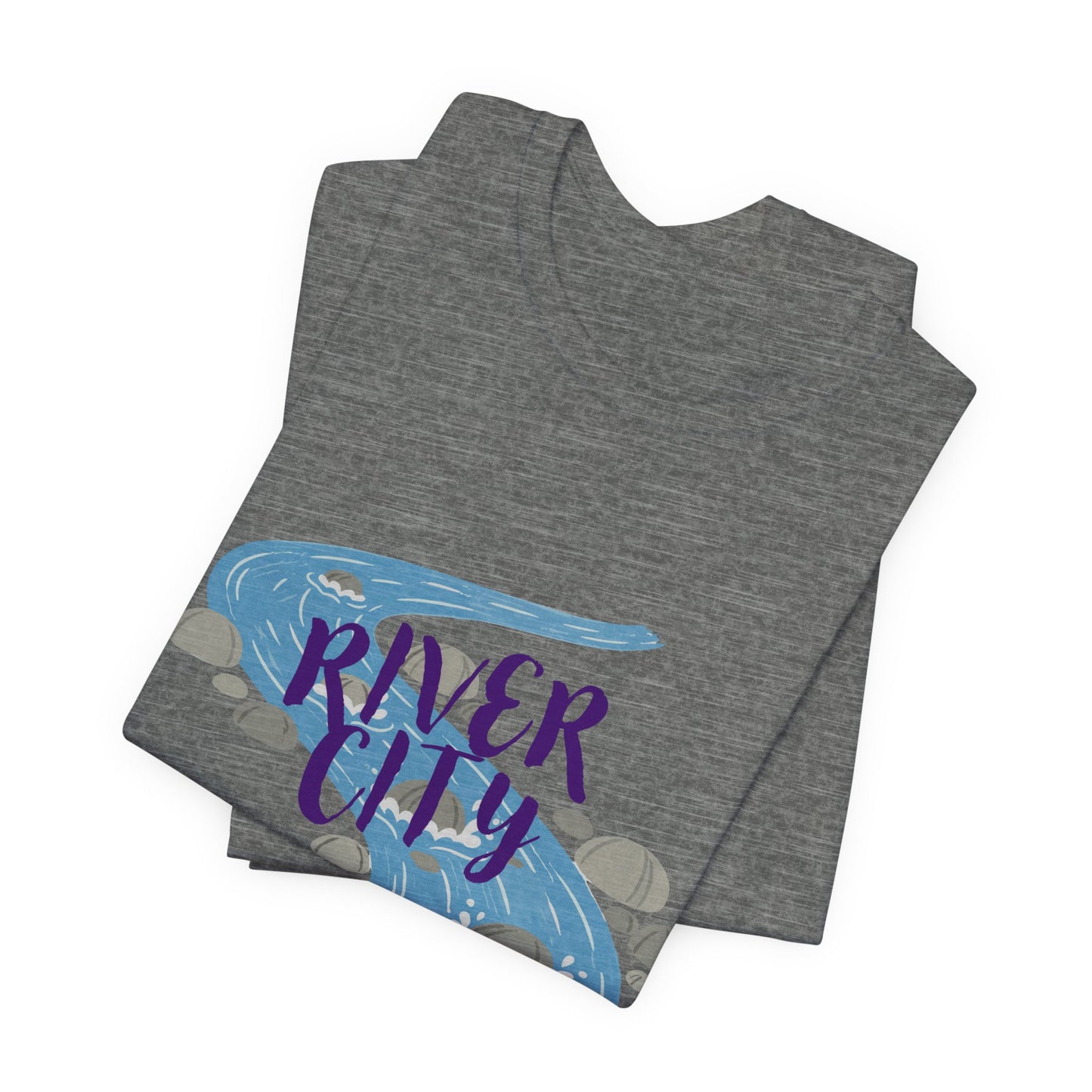 River City Spokane Graphic Tee — Watercolor River Design