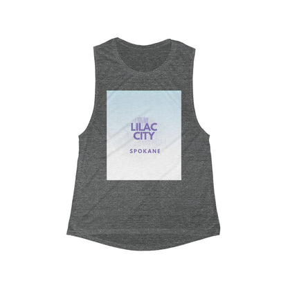 Lilac City Spokane Women's Flow Tank Top — Scoop Muscle Tank