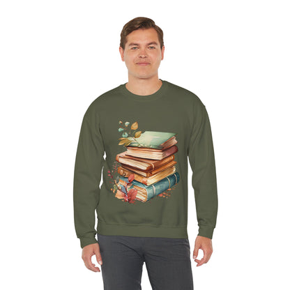 Book Lover's Crewneck Sweatshirt | Autumn Literary Sweatshirt  | True North