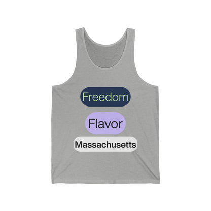 Massachusetts Men/Unisex Tank Top |  Freedom Flavor  | True North