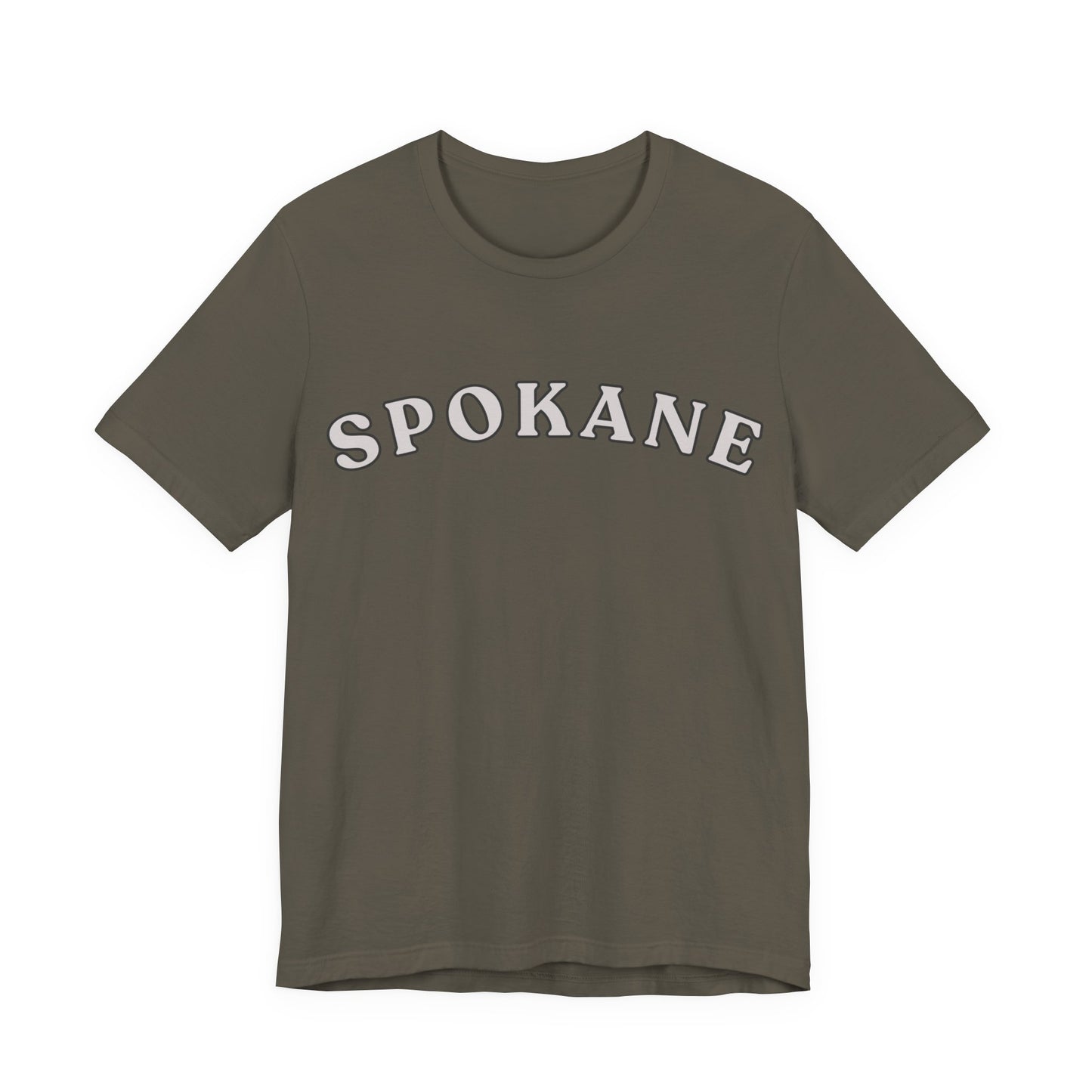 Spokane Retro Arch T-Shirt — Vintage College Style Tee