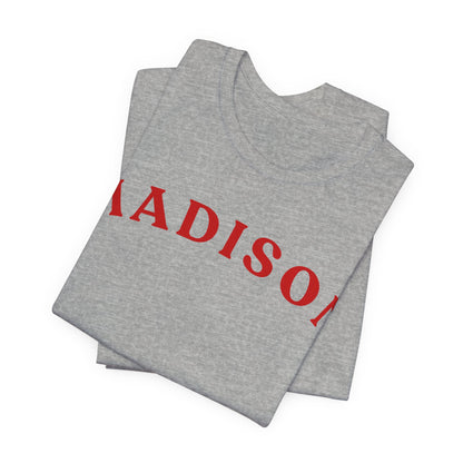 Madison Arc Name T‑Shirt — Personalized City/Name Tee