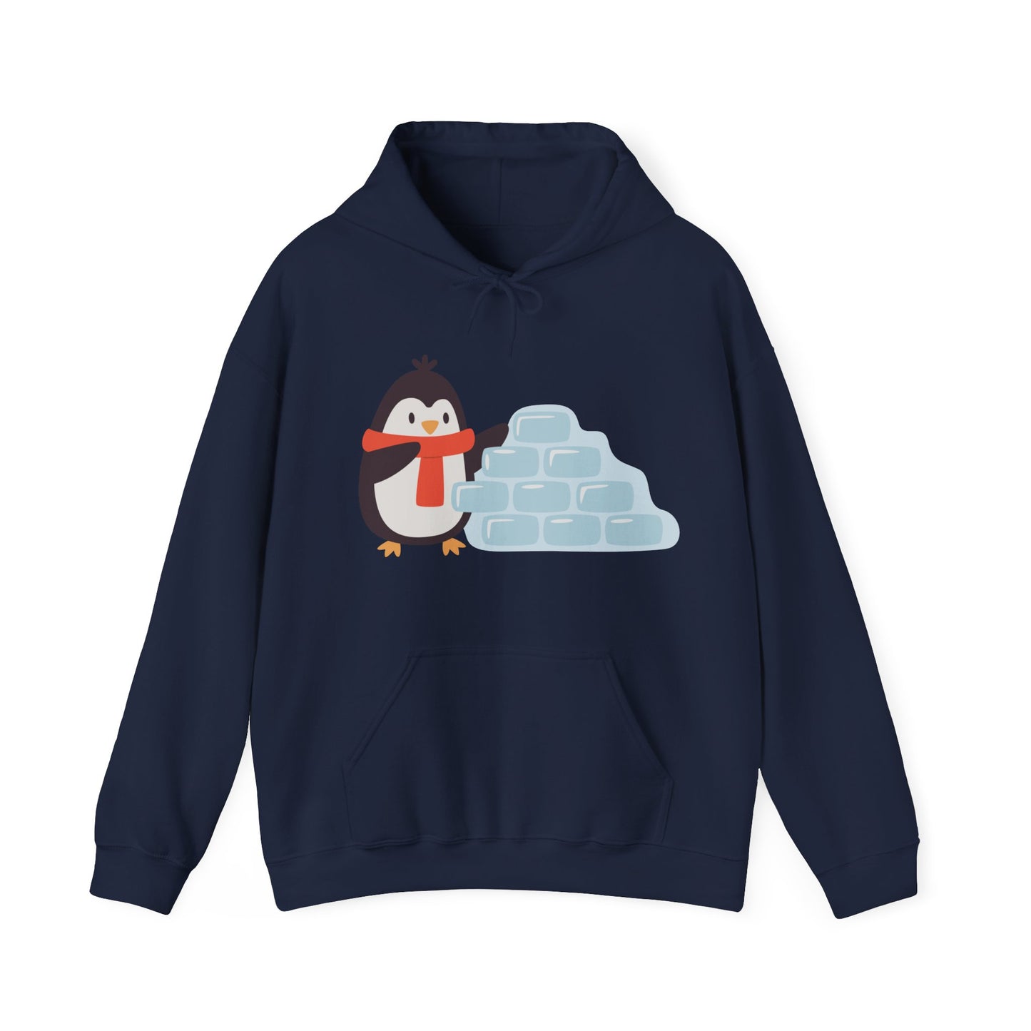 Cozy Penguin Hoodie | Winter Sweatshirt with Cute Holiday Theme | True North