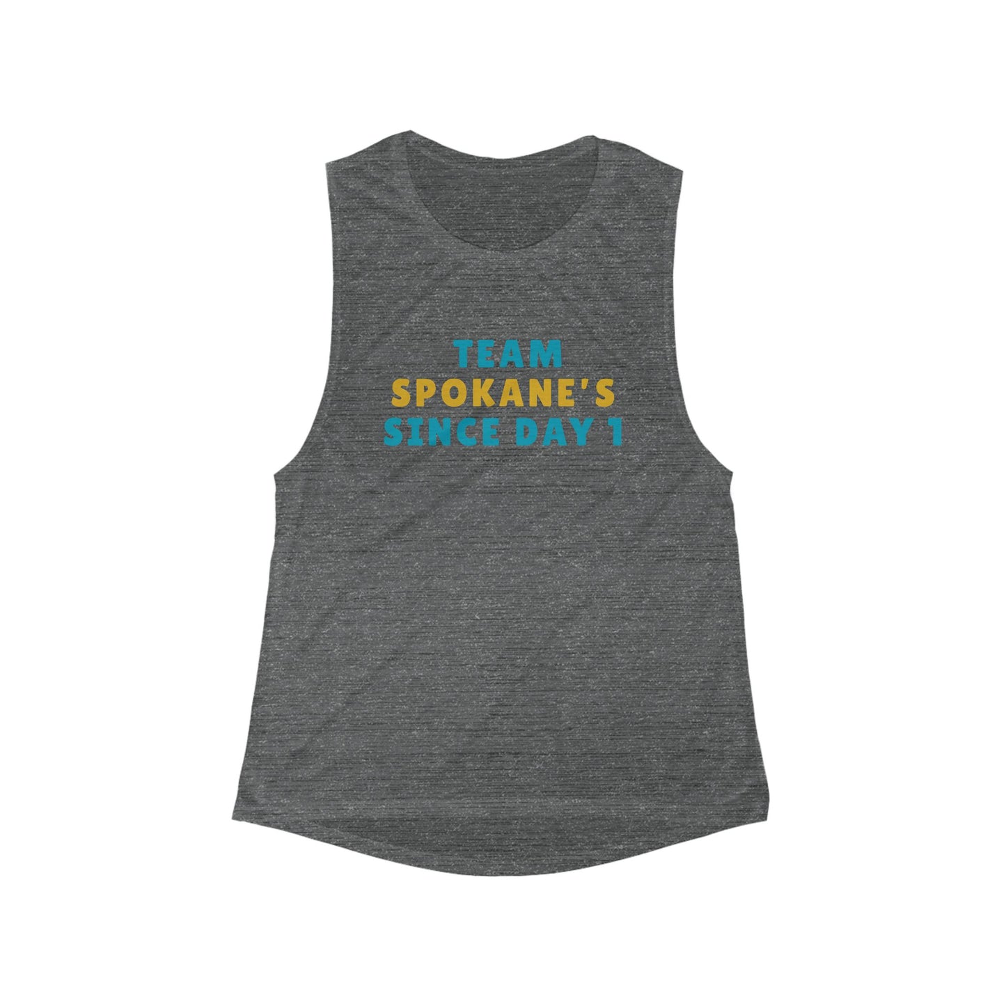 Team Spokane Women's Flow Tank — "Team Spokane's Since Day 1" Casual Muscle Tank