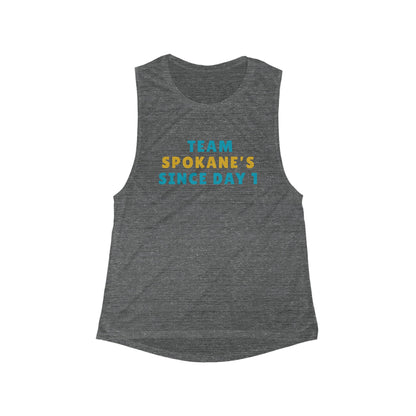 Team Spokane Women's Flow Tank — "Team Spokane's Since Day 1" Casual Muscle Tank