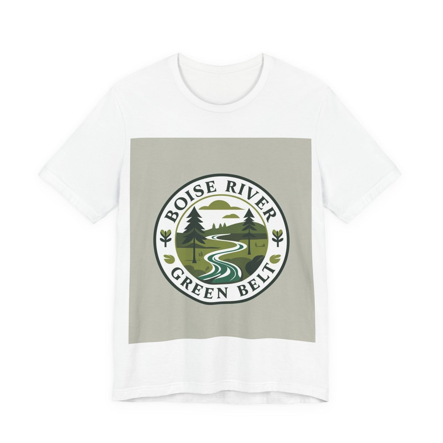 Boise River Green Belt Tee — Scenic River Nature T-Shirt