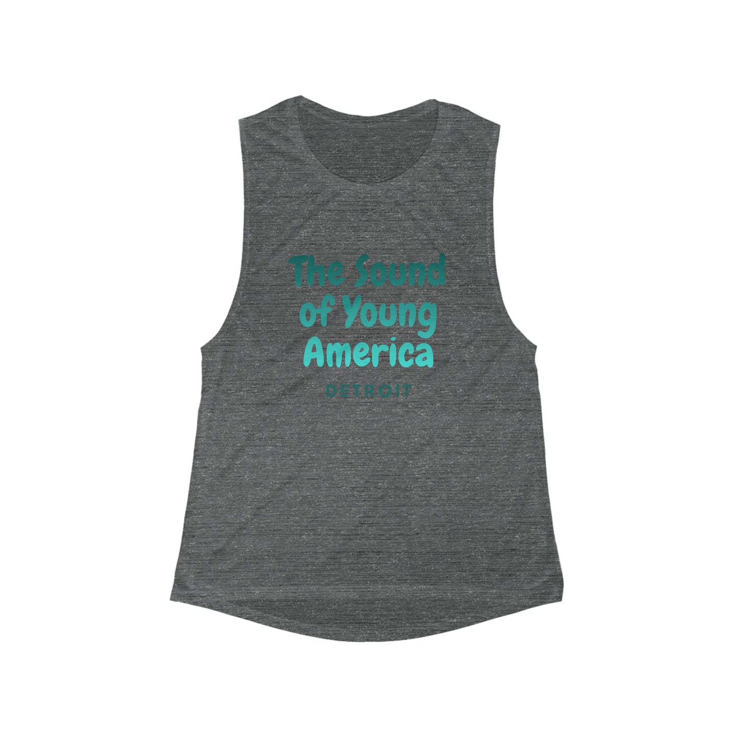 Detroit the Sound of Young America | Women’s Flowy Scoop Muscle Tank | True North