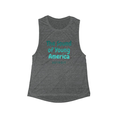 Detroit the Sound of Young America | Women’s Flowy Scoop Muscle Tank | True North