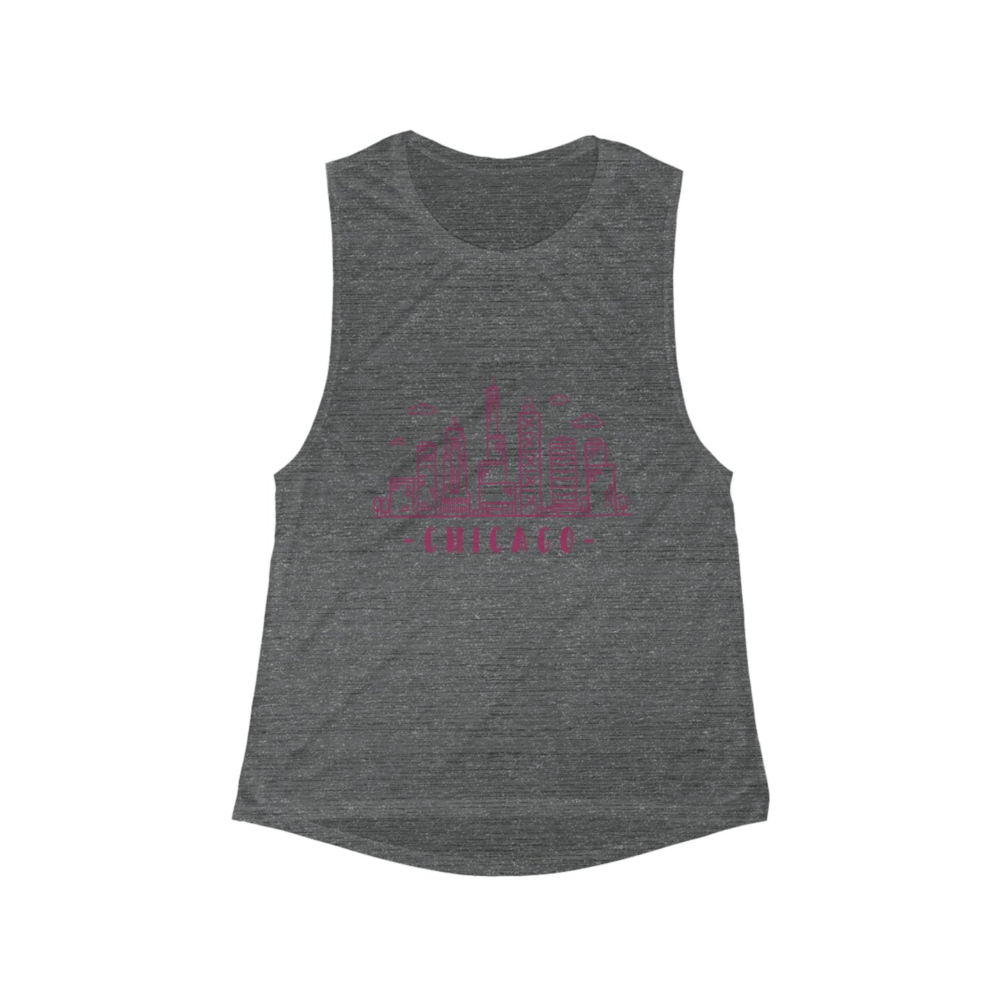 Chicago City | Women’s Flowy Scoop Muscle Tank | True North