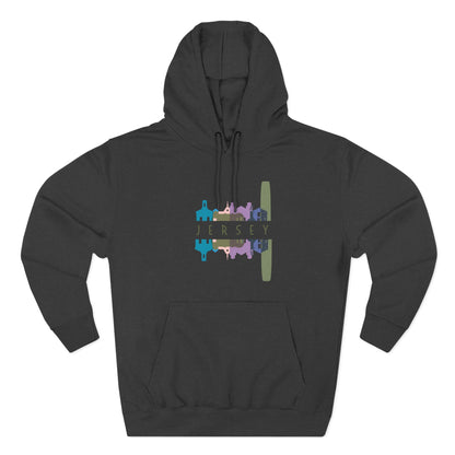 Three-Panel Fleece Hoodie  | Cozy Layer | True North