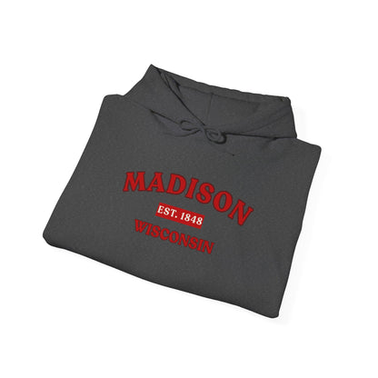 Madison Wisconsin Hoodie – Collegiate Vintage Campus Sweatshirt