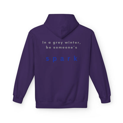 Cozy Nature-Inspired Fleece Hoodie | Inspirational Winter Apparel | True North