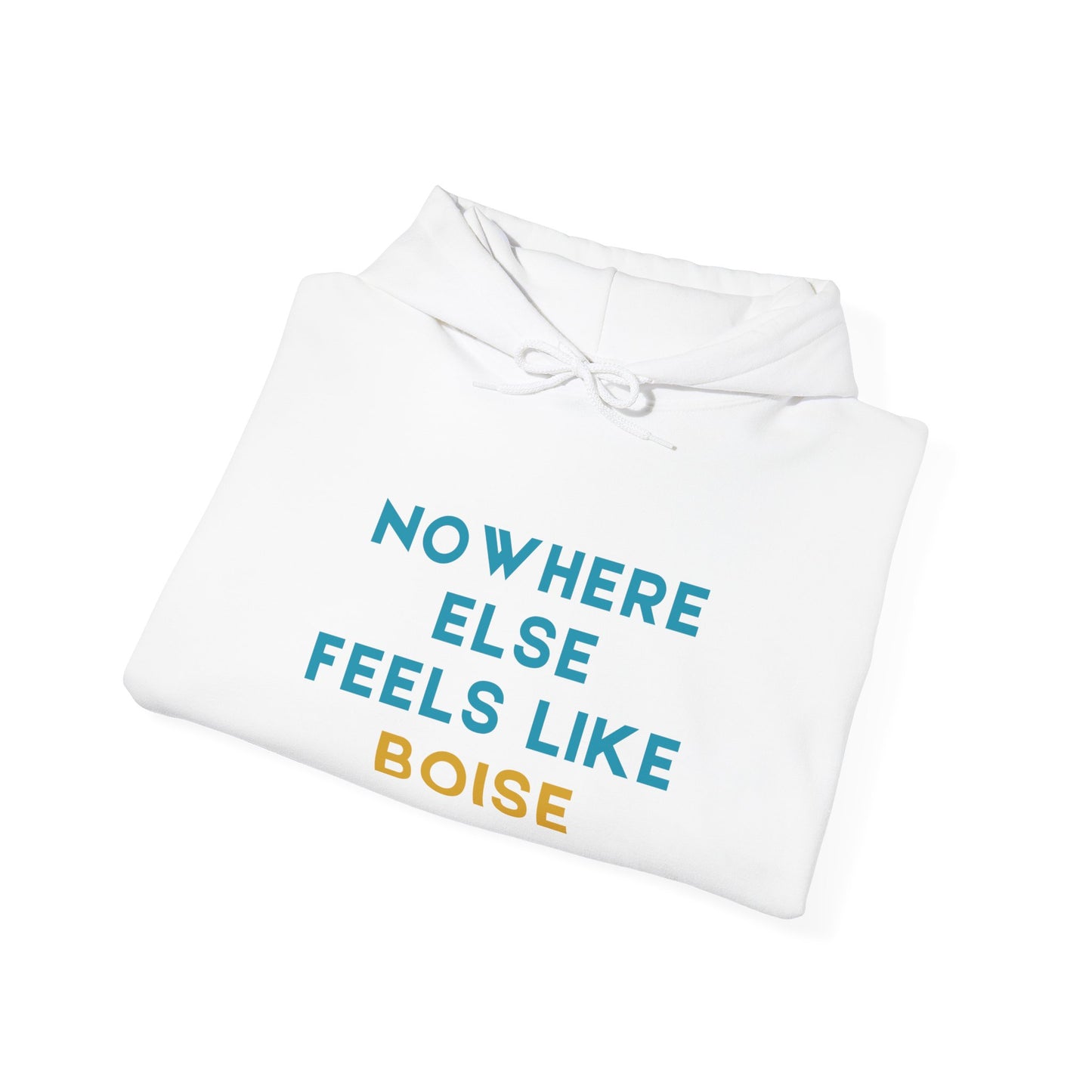 Boise Hoodie — "Nowhere Else Feels Like Boise" Cozy City Sweatshirt