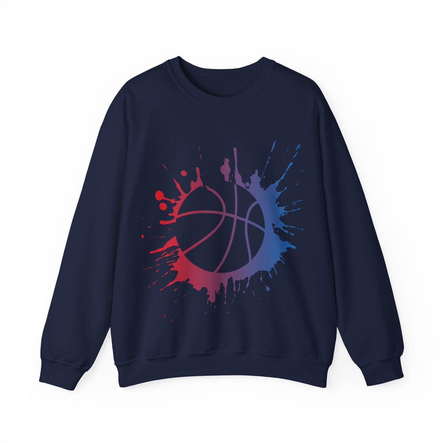 Basketball Splash Crewneck Sweatshirt | Cozy Pullover | True North
