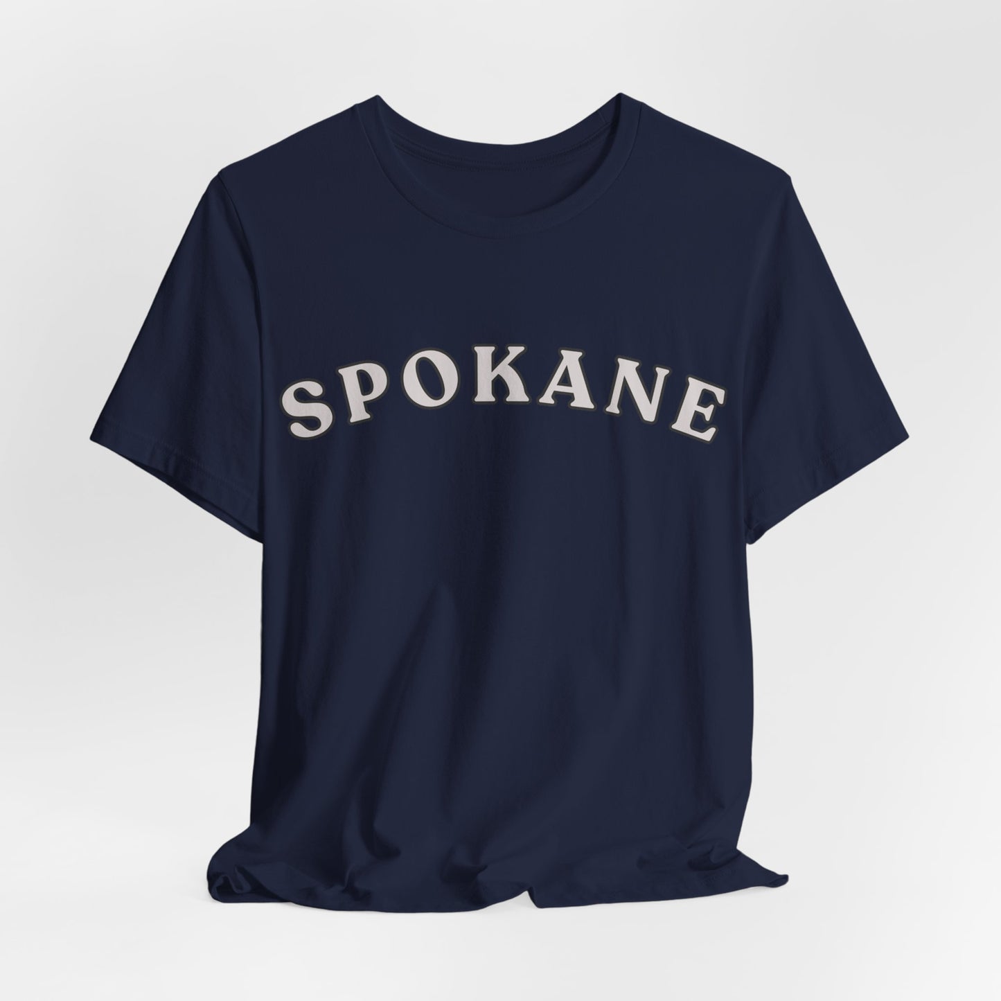 Spokane Retro Arch T-Shirt — Vintage College Style Tee