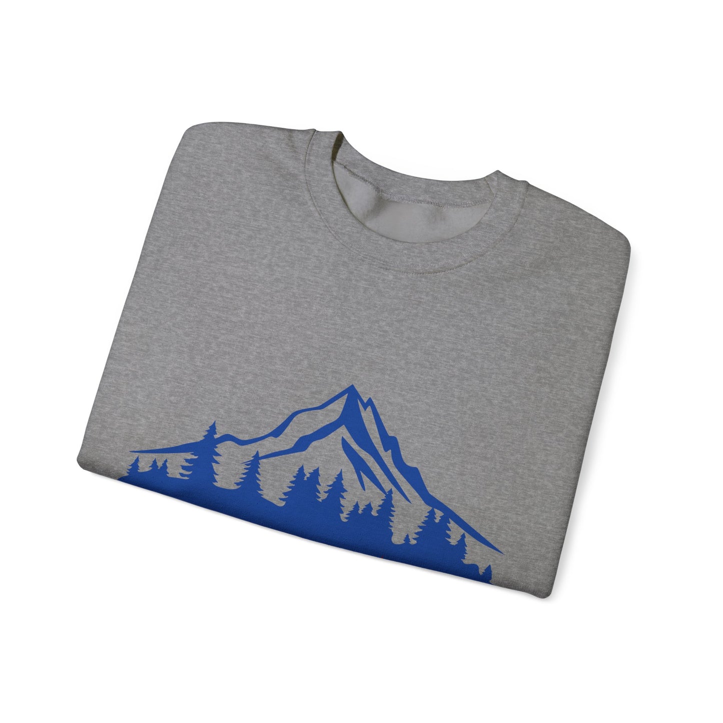 Nature-Inspired Graphic Crewneck Sweatshirt | Cozy Mountain Pullover | True North