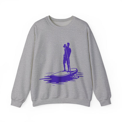 Paddle Boarder Crewneck Sweatshirt | Lightweight Pullover for Water Sports | True North