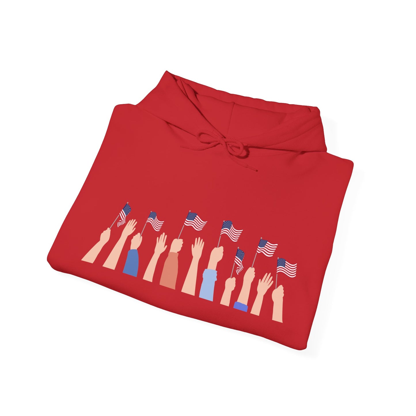 Patriotic Unisex Hoodie, Perfect for Celebrations, Casual Wear, Independence Day, Gifts for Friends and Family