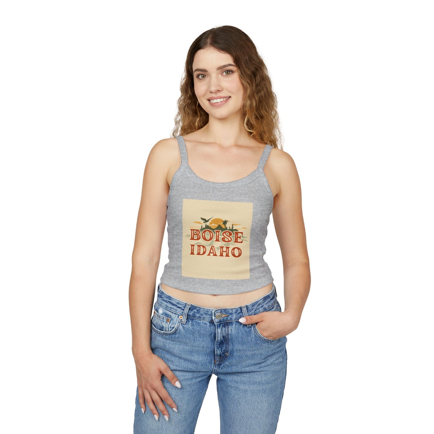 Boise Idaho Vintage Sunset Tank