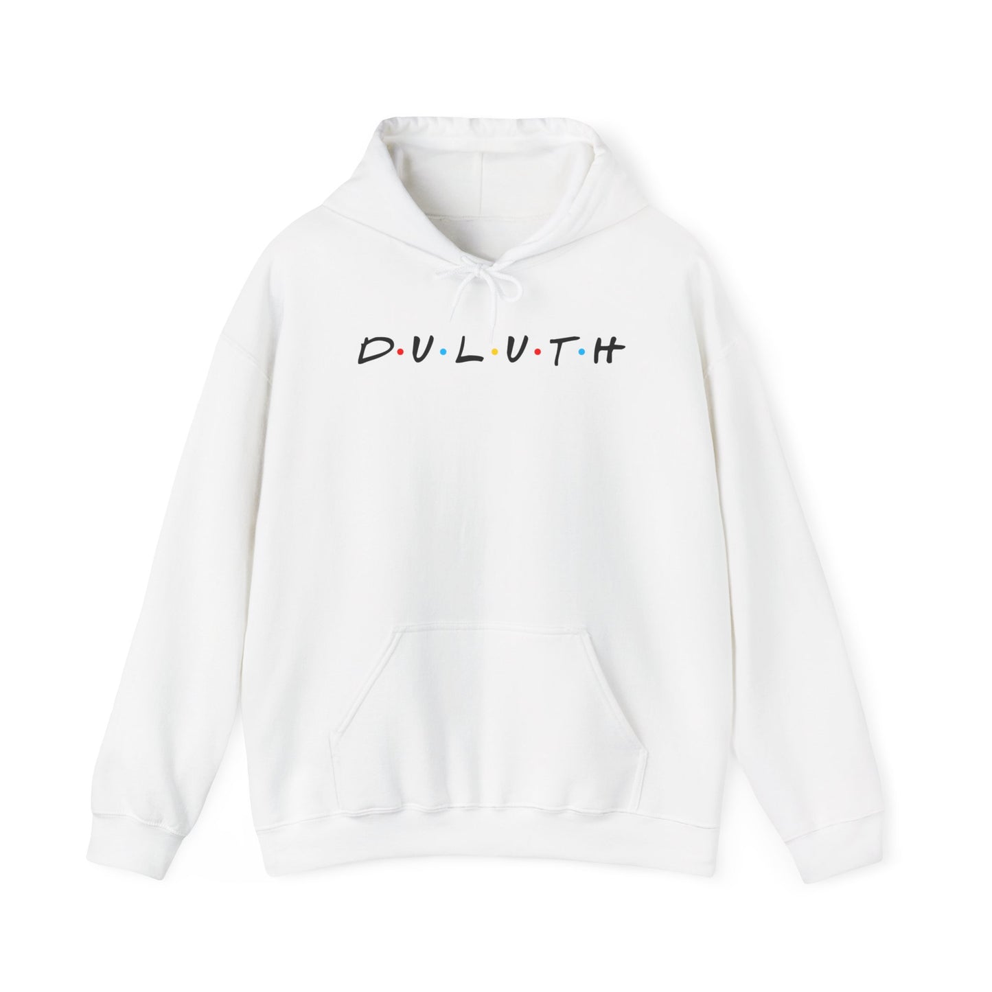 Duluth Hoodie — Minimal Friends-Style City Logo Pullover