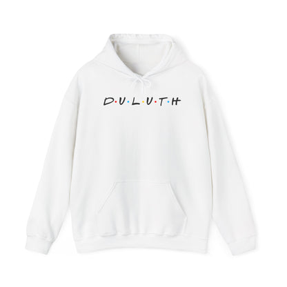 Duluth Hoodie — Minimal Friends-Style City Logo Pullover