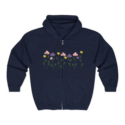 Floral Full Zip Hoodie | Casual Wear | True North