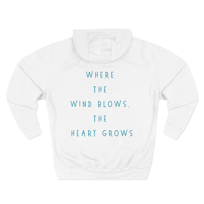 Three-Panel Fleece Hoodie  | Cozy Layer | True North