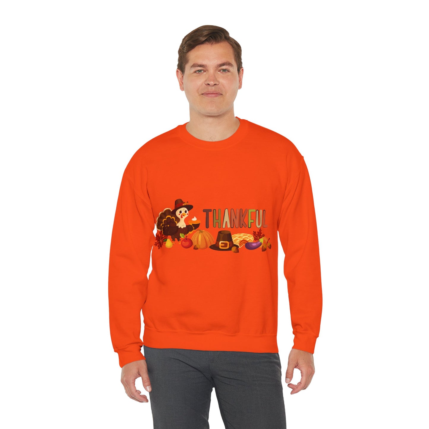 Thankful Thanksgiving Crewneck Sweatshirt  | True North