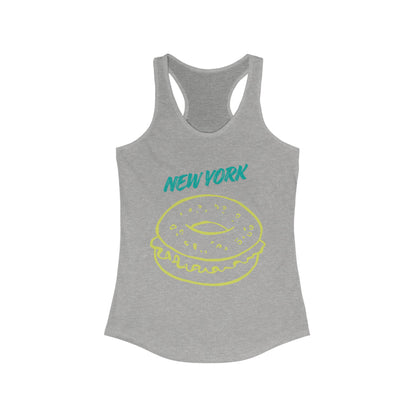 New York Bagel | Women’s Ideal Racerback Tank | True North
