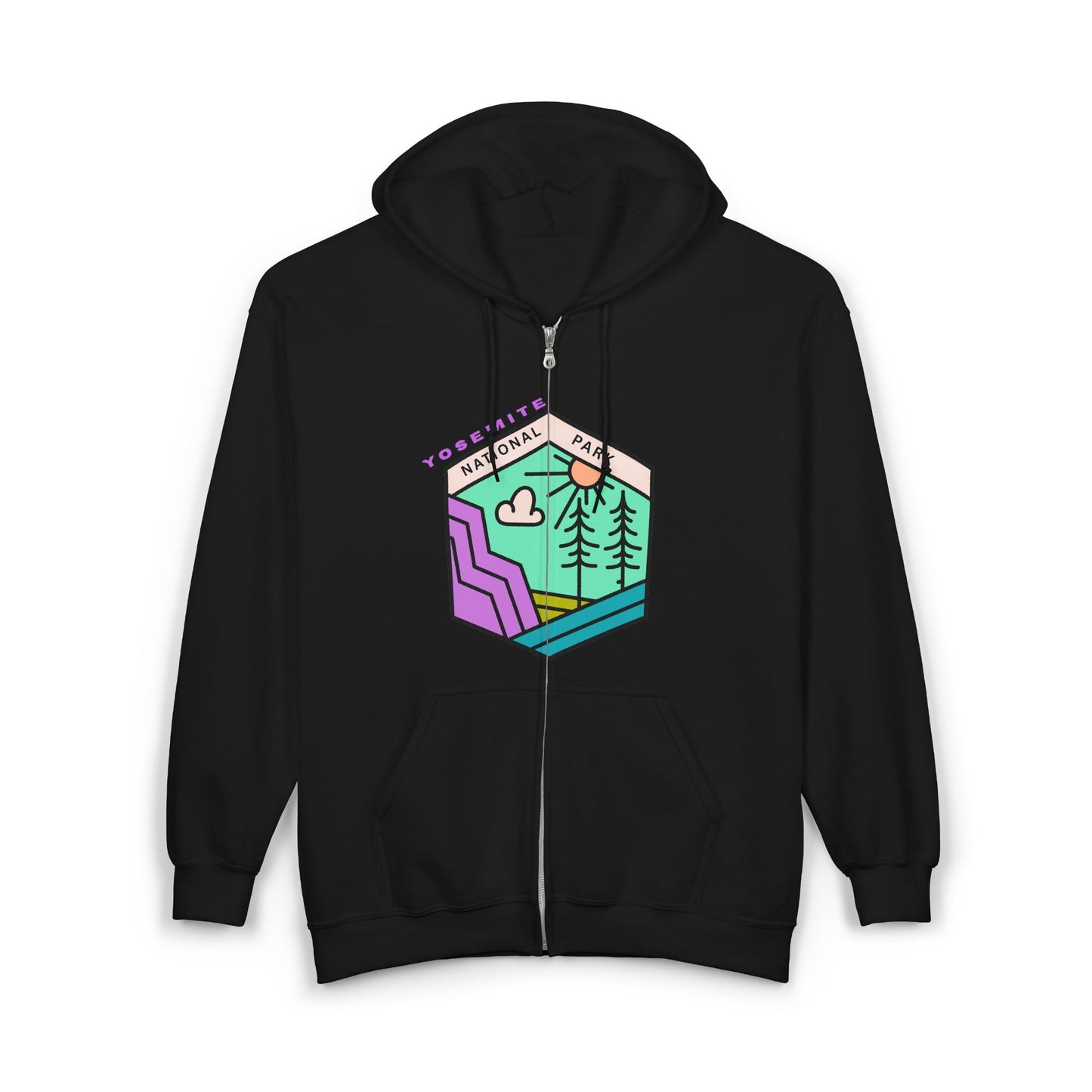 Yosemite National Park Full Zip Hoodie | Nature Lover Apparel | True North