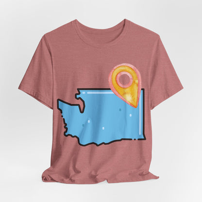 SPOKANE Map T-Shirt with Location Pin — Travel & Home Pride Tee