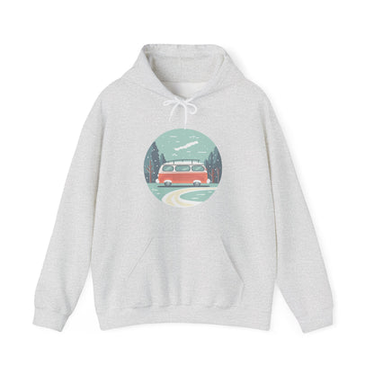 Cozy Retro Van Hoodie | Travel-Inspired, Chill Days | True North