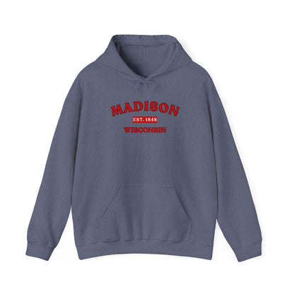 Madison Wisconsin Hoodie – Collegiate Vintage Campus Sweatshirt